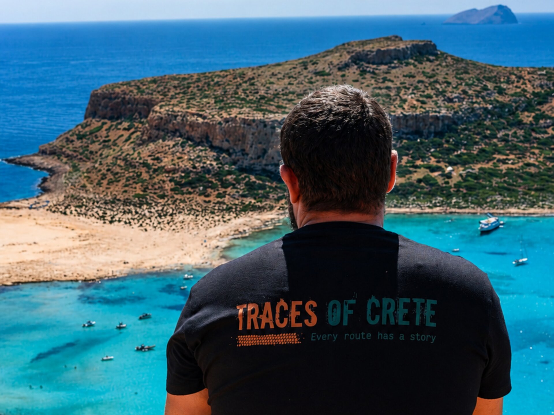Balos Lagoon landscape in western Crete